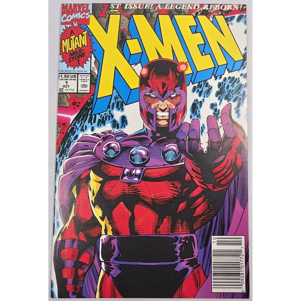 X-MEN 1D (1991)Jim Lee Magneto Cover Newsstand